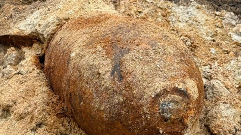 500kg Bomb Discovered During Road Construction in Lao Cai Province, Halting Work