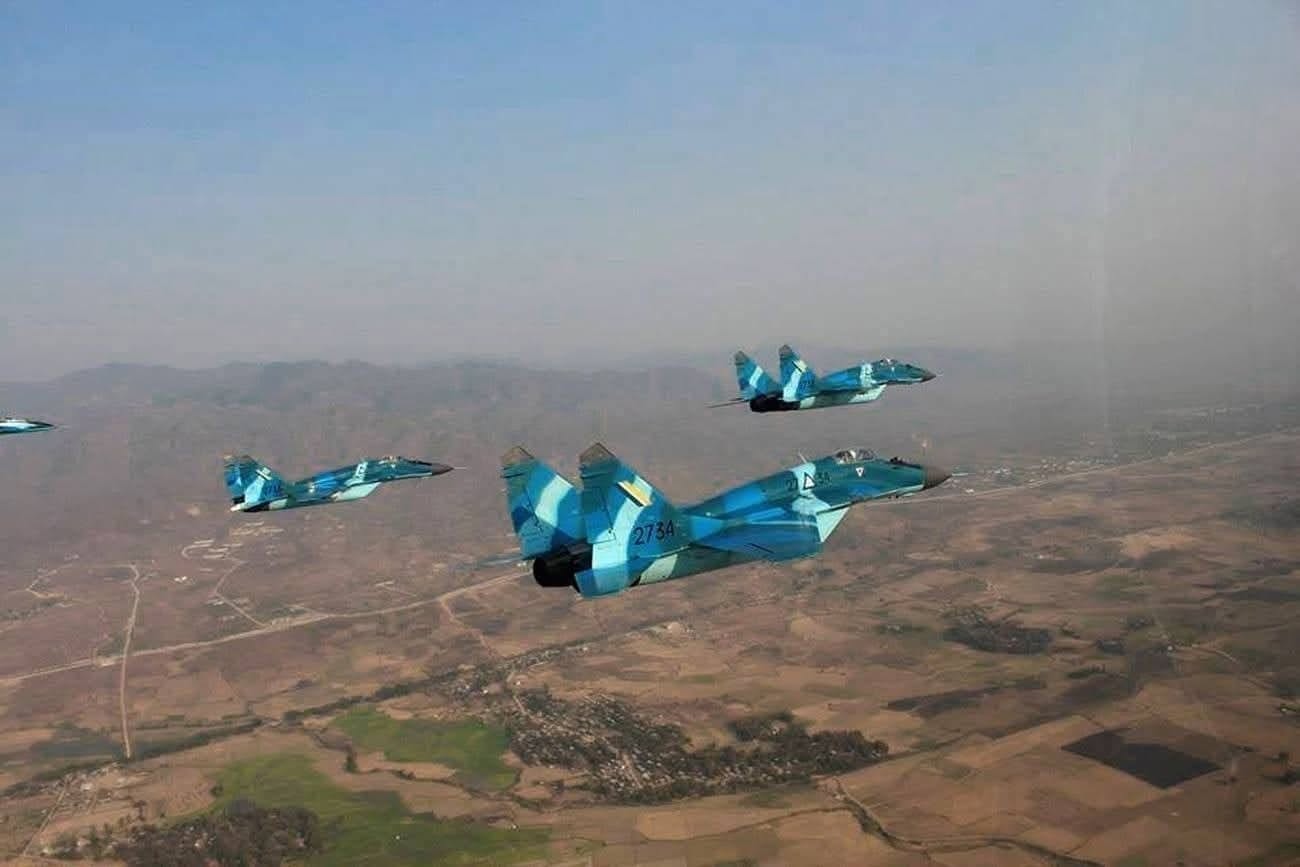 Military launches airstrikes, drone attacks and shelling from warships in Ramree Township