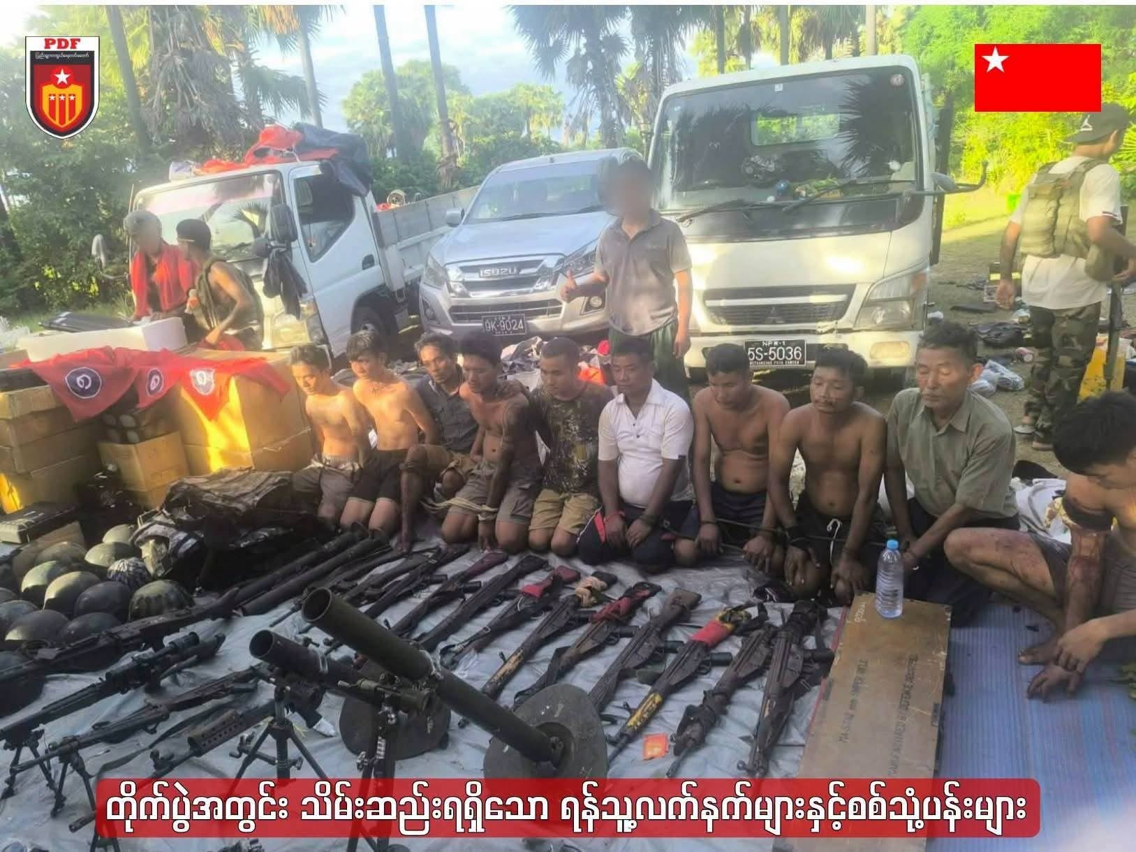 マッラインで激戦、軍兵士10人が投降、ミンジャンとタウンザーに空爆