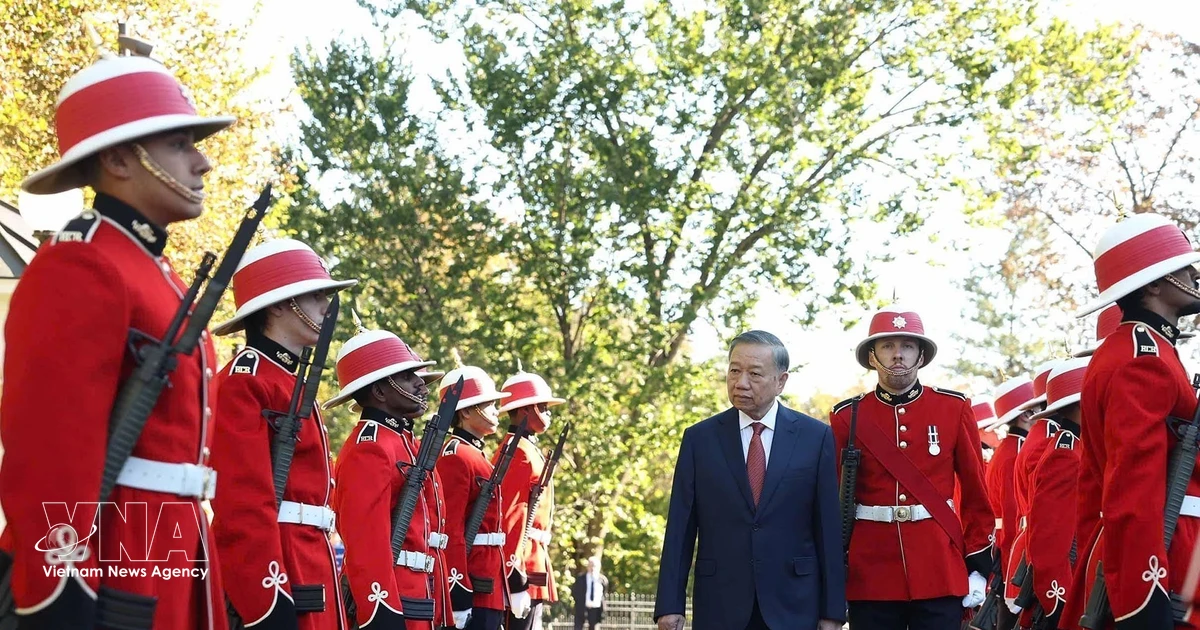 Top Vietnamese Leader Receives Official Welcome in Canada