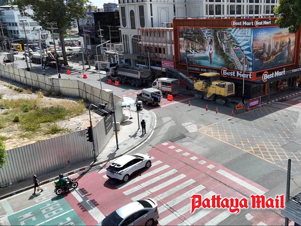 Pattaya Second Road Upgrade Aimed for Completion Within 90 Days
