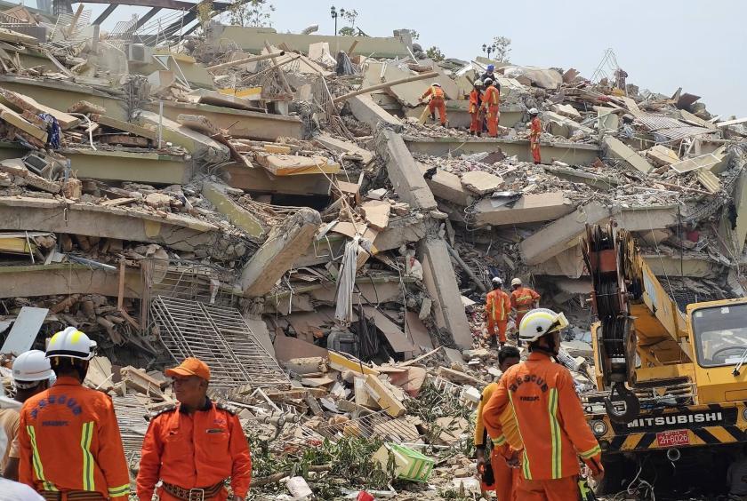 Three companies blacklisted over Sky Villa condo collapse and casualties due to earthquake