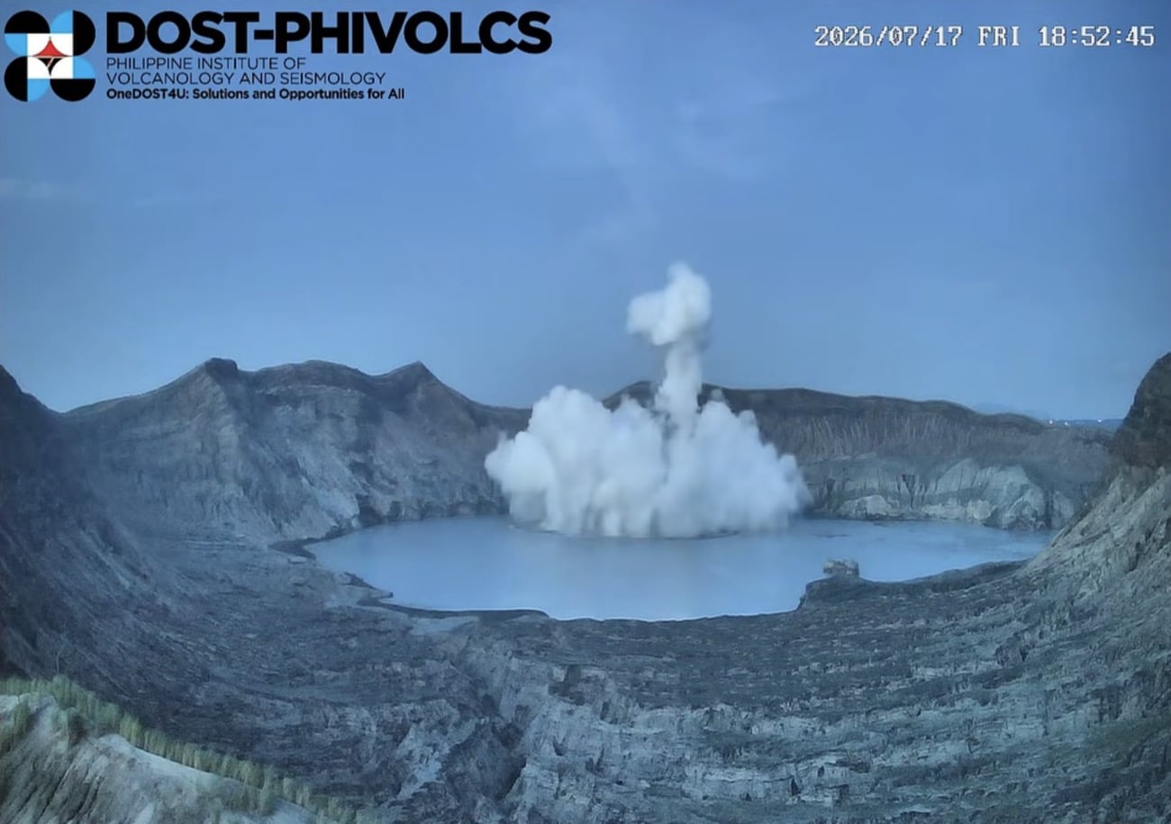 Taal Volcano Erupts Minorly, Logs 13 Seismic Events; Alert Level 1 Remains