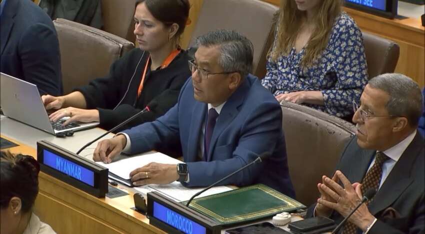 Myanmar Youths Facing Danger of Losing Entire Generation, Deprived of Right to Live with Dignity Without Fear: Ambassador Kyaw Moe Tun at UN