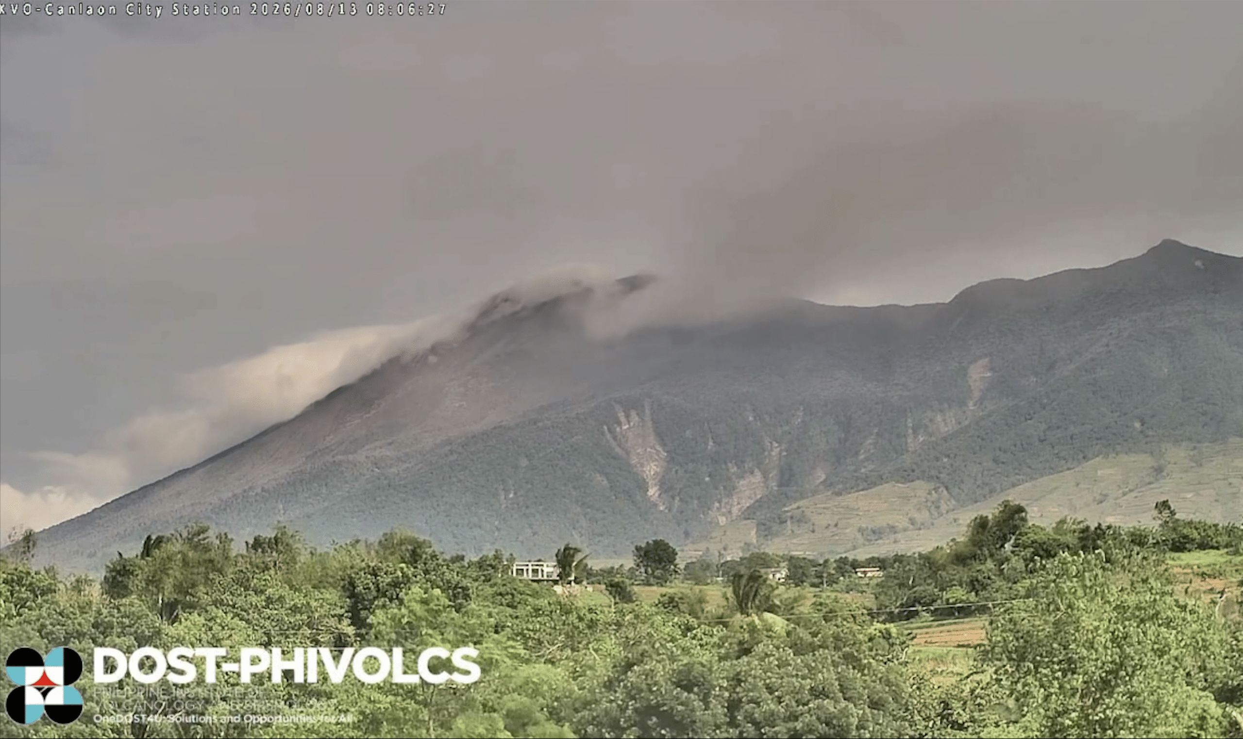 Kanlaon Volcano May Spew Ash, OCD Warns