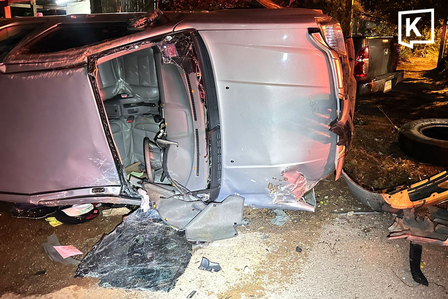 パッタルンで元保健担当者が飲酒運転か、事故で負傷