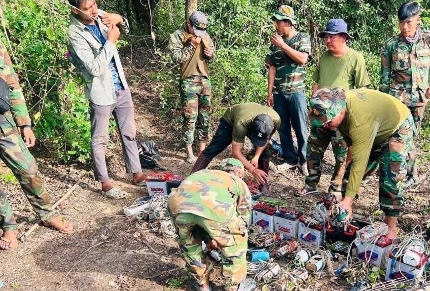 トンレサップ湖保護区での違法漁業、40人検挙 - 軍が介入も逃亡者多数