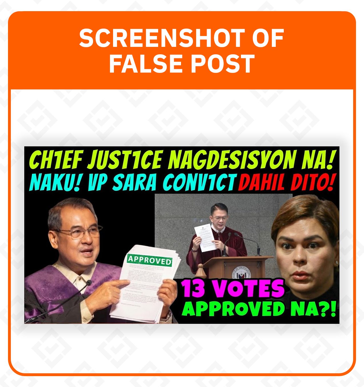 FACT CHECK: SC Chief Justice did not set 13-vote threshold for VP Sara's conviction