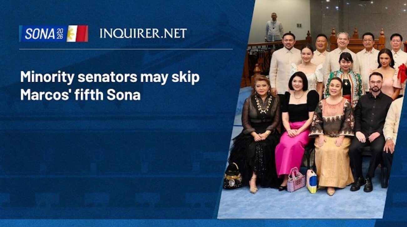 Minority Senators May Skip Marcos' 5th State of the Nation Address