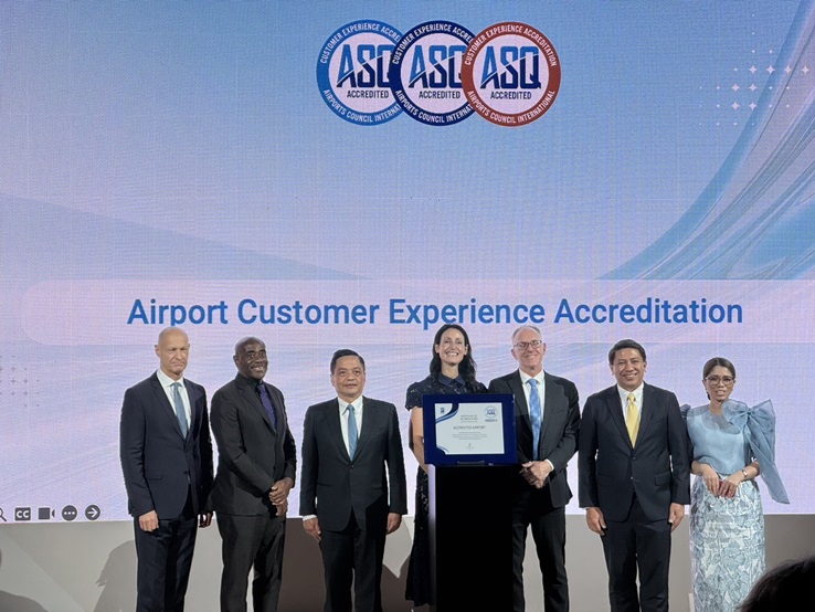 AOT Receives Service Quality Certification from Airports Council International