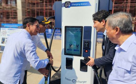 バンドン首都圏BRT向け充電ステーション建設開始、韓国からの支援で