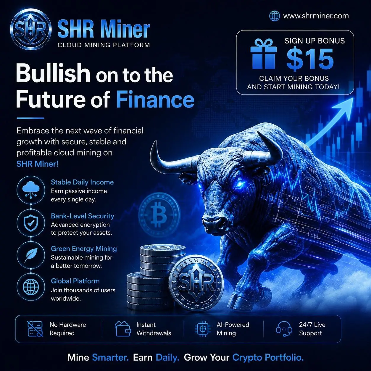 SHRMiner Launches Free Cloud Mining Service, Attracting Cryptocurrency Investors