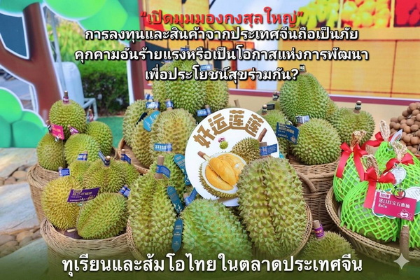 Chinese Investment and Goods: A Threat or Development Opportunity for Thailand?