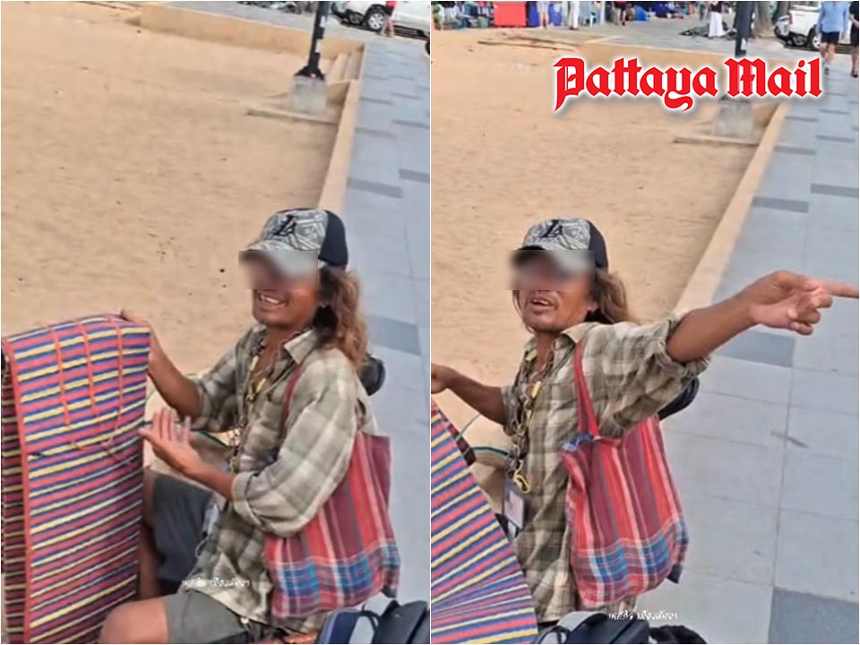 Guitar busker on Jomtien Beach raises questions after Pattaya officers intervene