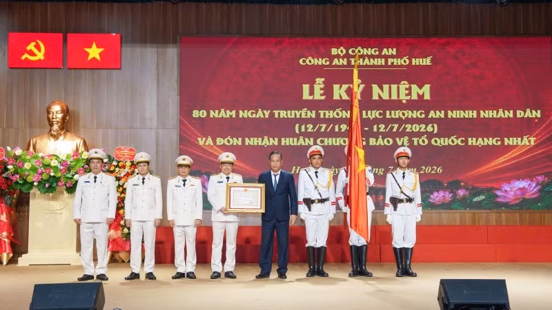 フエ市警、祖国防衛勲章一等を受章