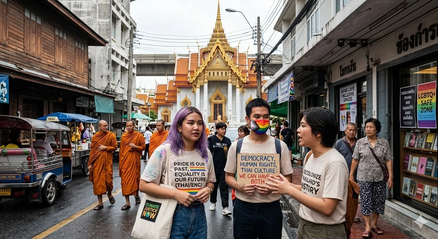 タイ社会に広がる「ウォーク」文化論争、世代間対立の深層