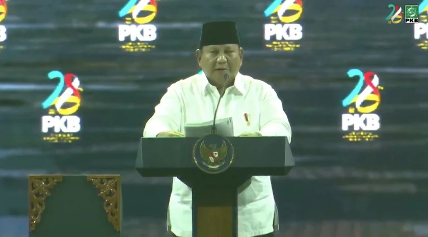 Prabowo Cracks Jokes at PKB's 28th Anniversary: 'MBG Stands for Handsome Bahlil'