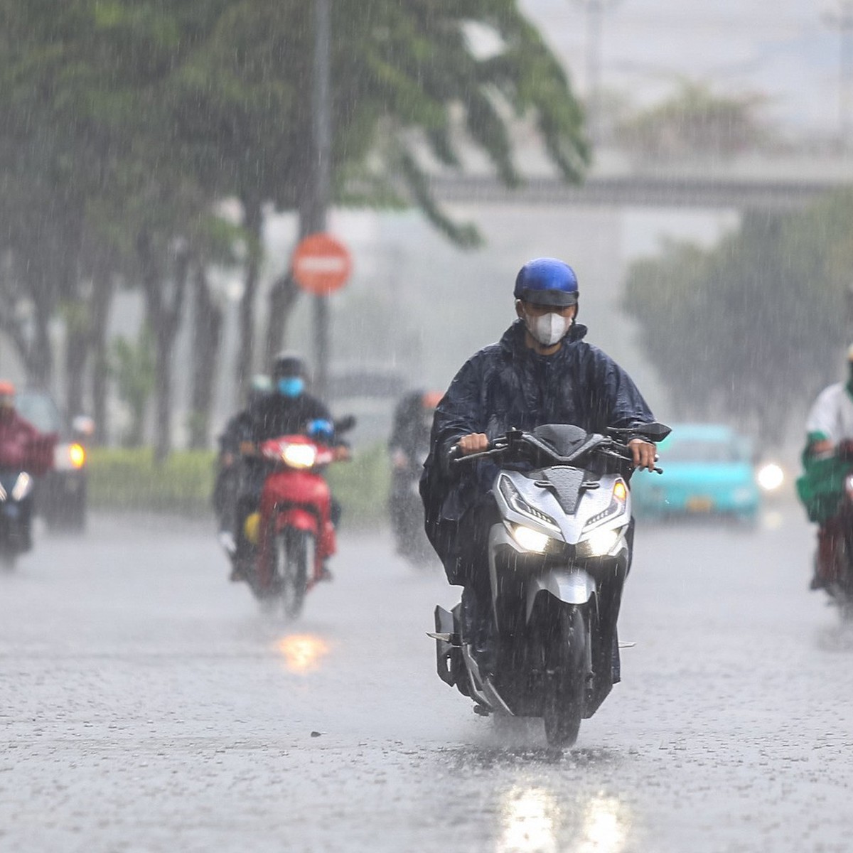 ベトナム全土に影響する気象変動:北部霧、中部豪雨、南部夕立