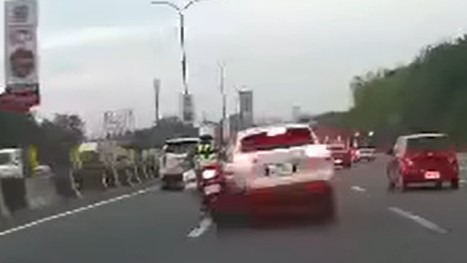 SLEX接触事故、SUV運転手が当局に出頭