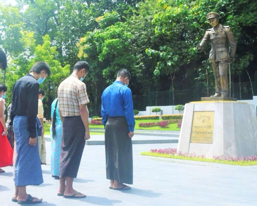 NLD Party Warns of Strict Action Against Those Who Instruct and Participate in the Destruction of General Aung San Statues