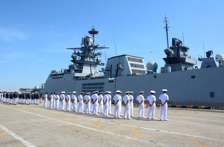 Indian Navy Ships Arrive in Yangon to Strengthen Bilateral Ties