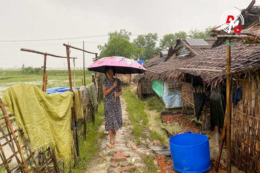 モンスーンの豪雨でミャンマーのアラカン州で避難民の生活悪化と人道危機