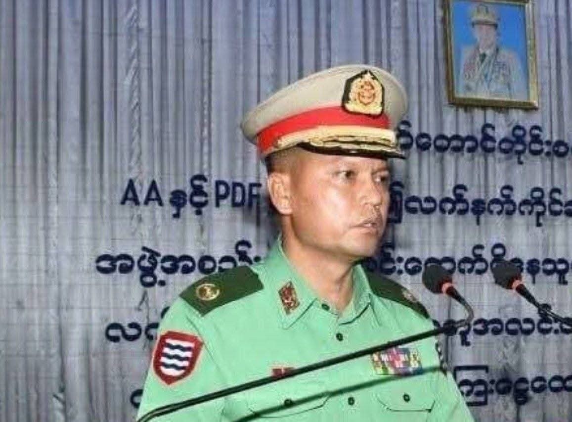 Military regime holds another propaganda event in Pathein claiming surrender of AA and PDF members