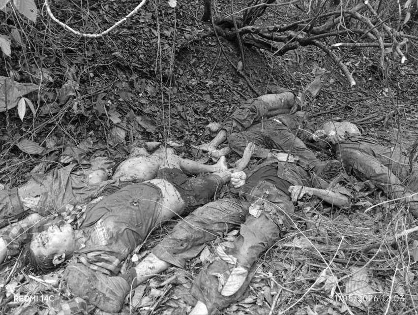 Around 40 junta troops killed in clashes near Snay town, Kyaukpyu Township, bodies and weapons seized, advancing military columns retreated