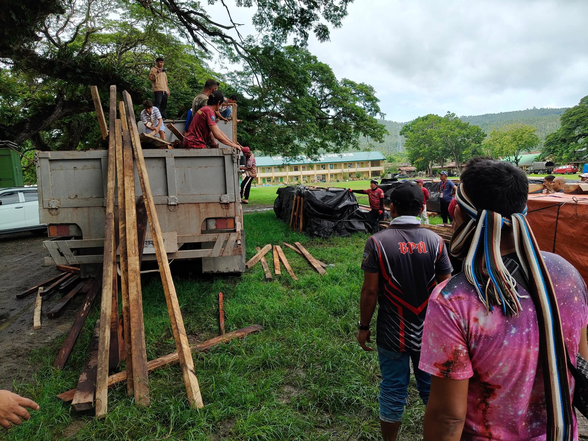 Confiscated Lumber Donated to Aid Sarangani Quake Survivors