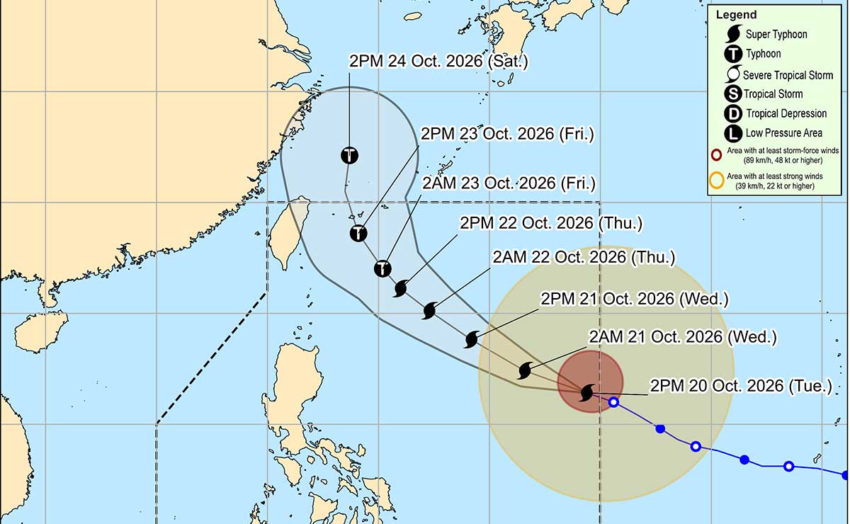 超大型台風「ローザル」接近、ルソン島北部6地域に強風注意報