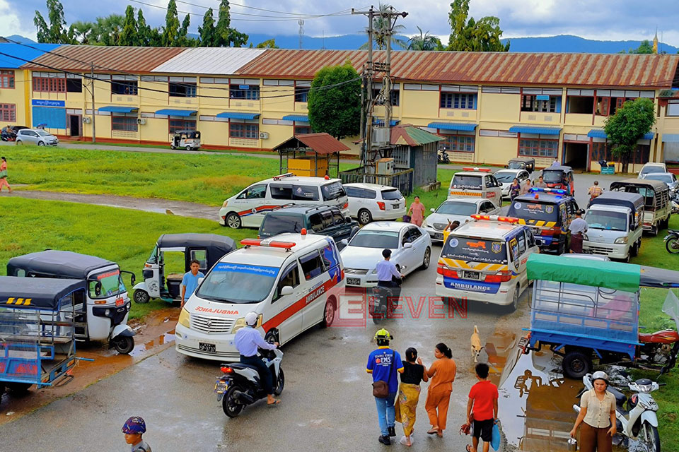 21 students fainted due to suffocation at No. 1 Basic Education High School in Dawei City, Tanintharyi Region