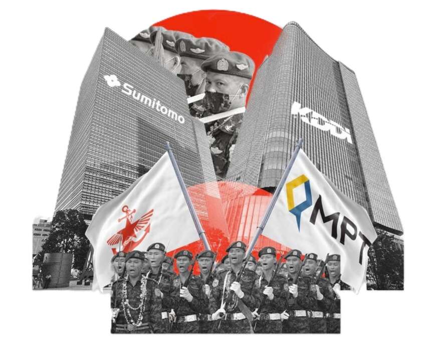 日本のKDDIと住友、ミャンマー国軍系通信会社MPTとの連携終了とミャンマー撤退を市民団体が要求