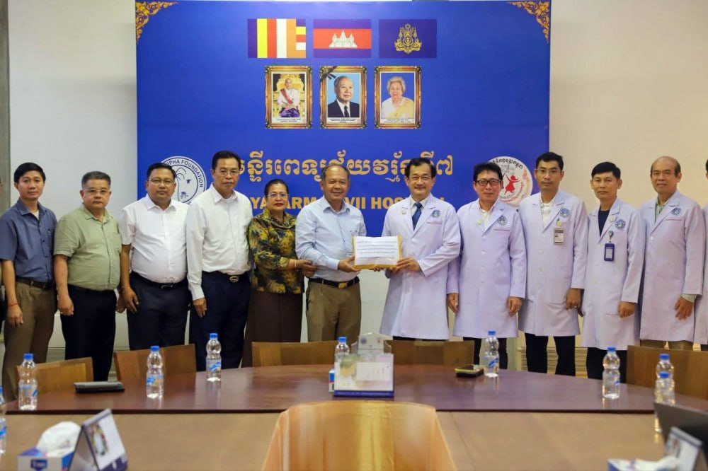 Banteay Meanchey Donates 100 Million Riel to Kantha Bopha Foundation Through Cycling Drive