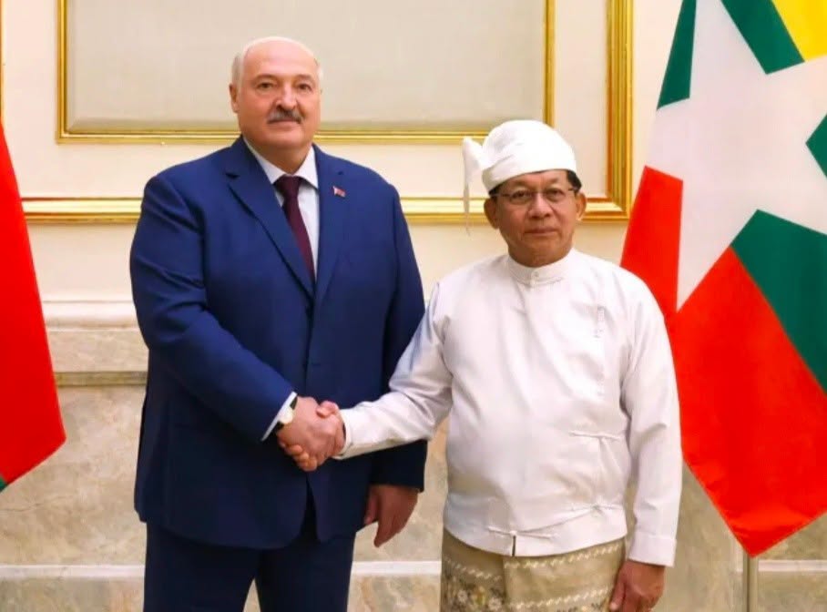Belarus President Lukashenko says Myanmar people fully support Min Aung Hlaing (says Belarus can provide everything Myanmar needs)