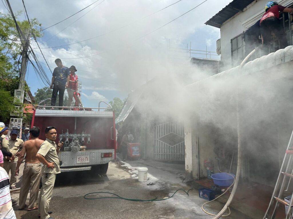 Phnom Penh House Fire Suspected Due to Unattended Incense