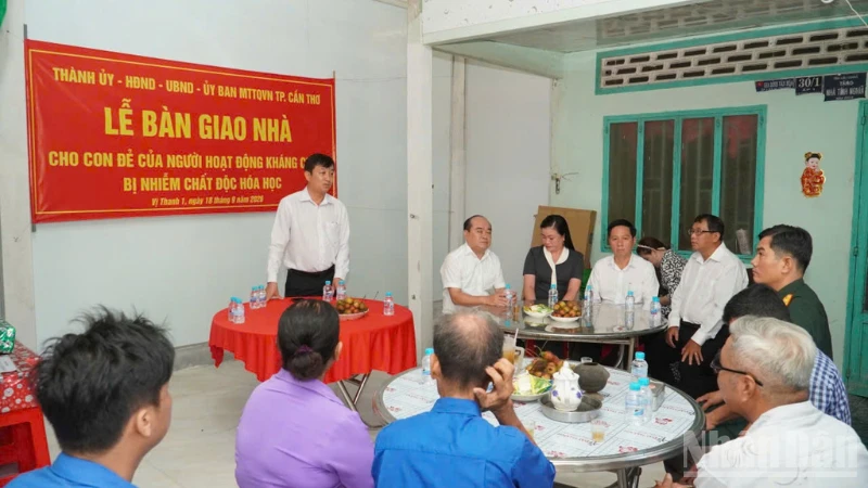 Can Tho City Completes Housing Support for Victims of War Agent Orange