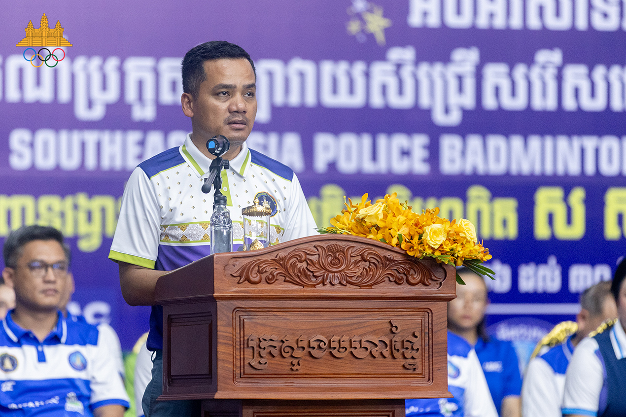 カンボジア副首相、ASEAN内での警察バドミントン大会持ち回り開催を提案