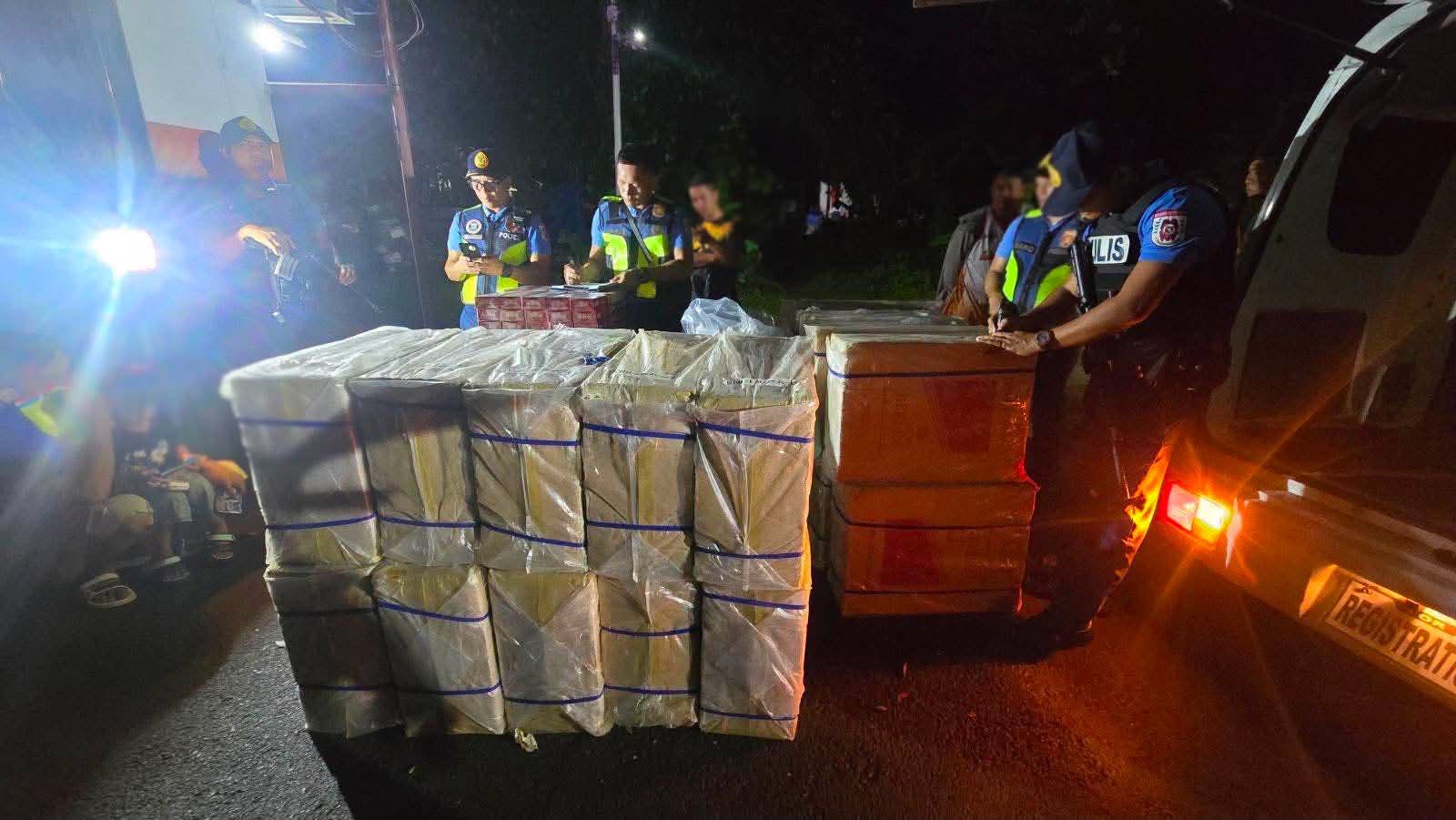 P800,000 worth of smuggled cigarettes seized in Ozamiz checkpoint
