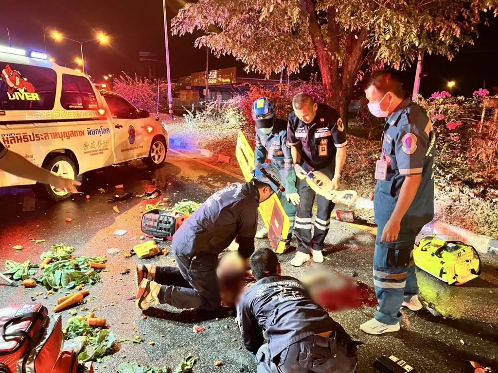 タイ北部ピサヌロークで正面衝突事故、1名死亡・3名負傷