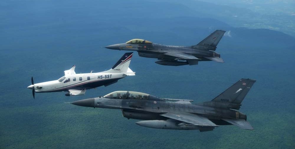 Anutin's Civilian Plane Escorted by F-16 Jets in Mid-Air Greeting