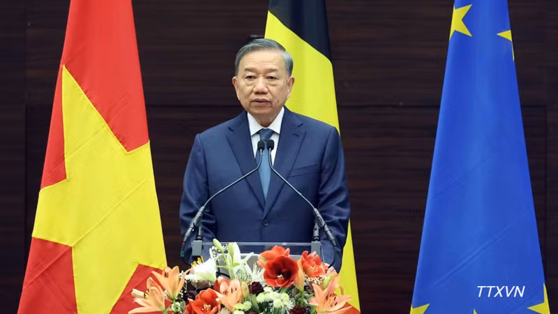 Vietnam President Advocates for Stronger ASEAN-EU Cooperation at Belgian Think Tank