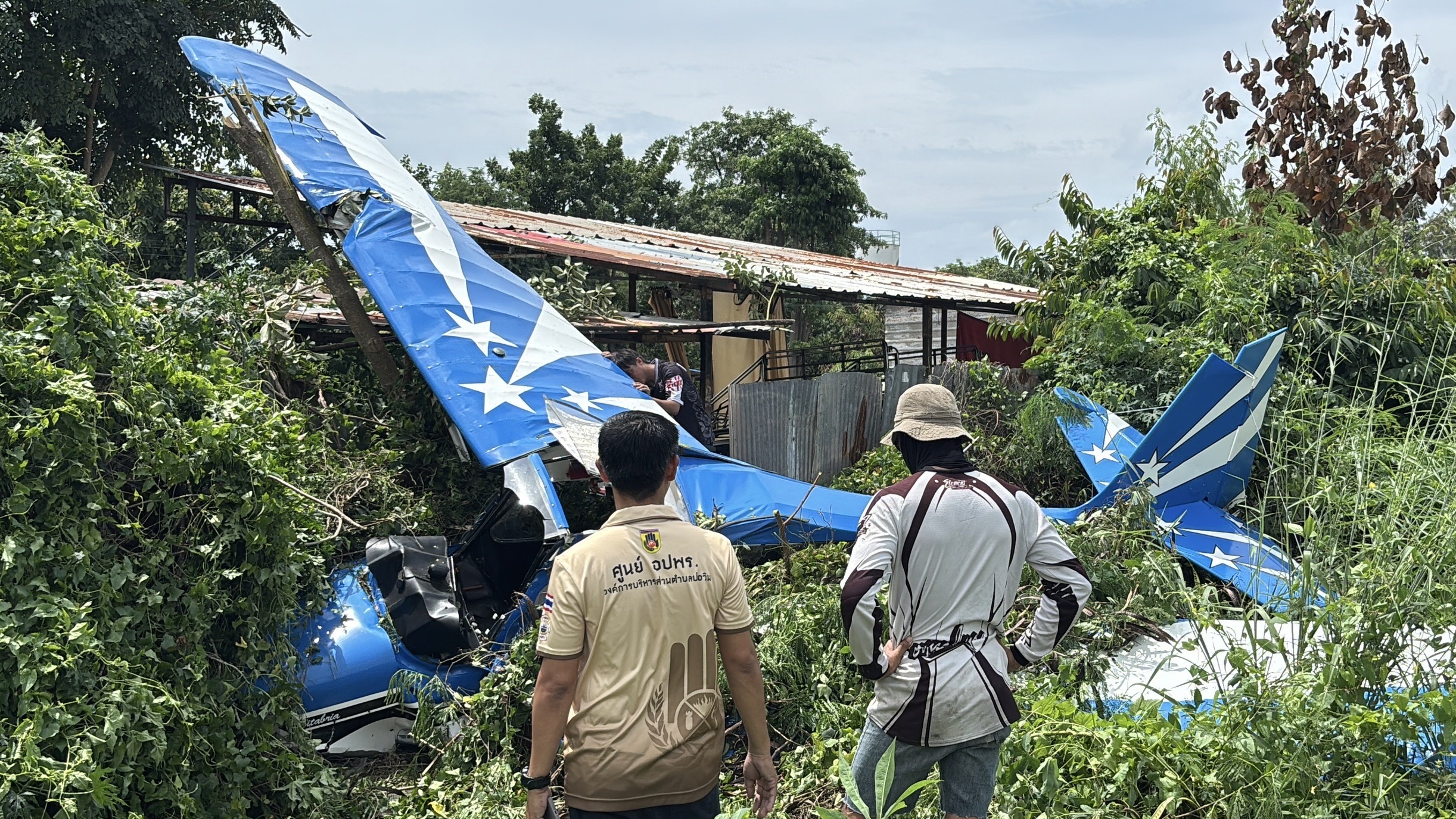 Thai-German Pilot Injured in Small Plane Crash Near Pattaya Airfield