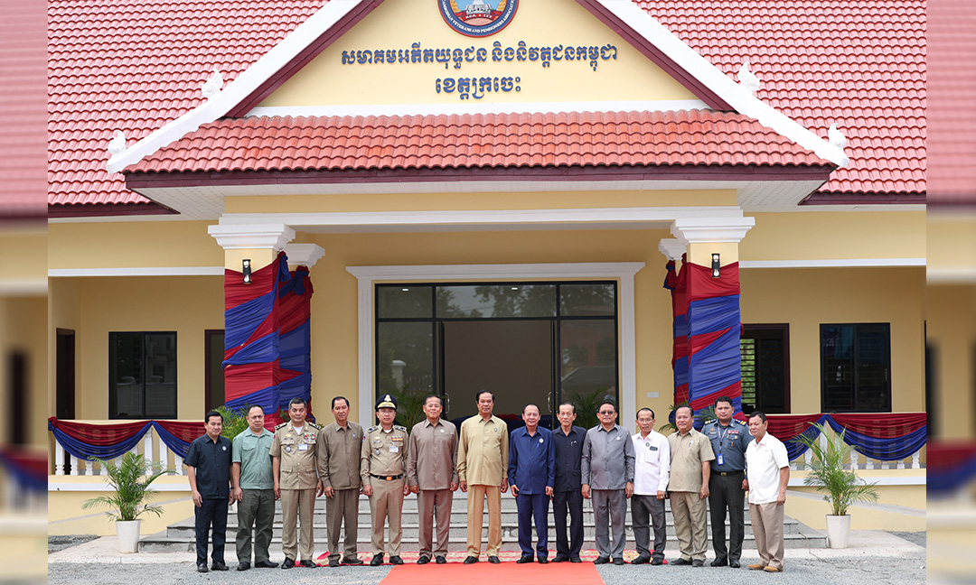 Senior Minister Kun Kim Inaugurates New Veterans Association Office in Kratie Province