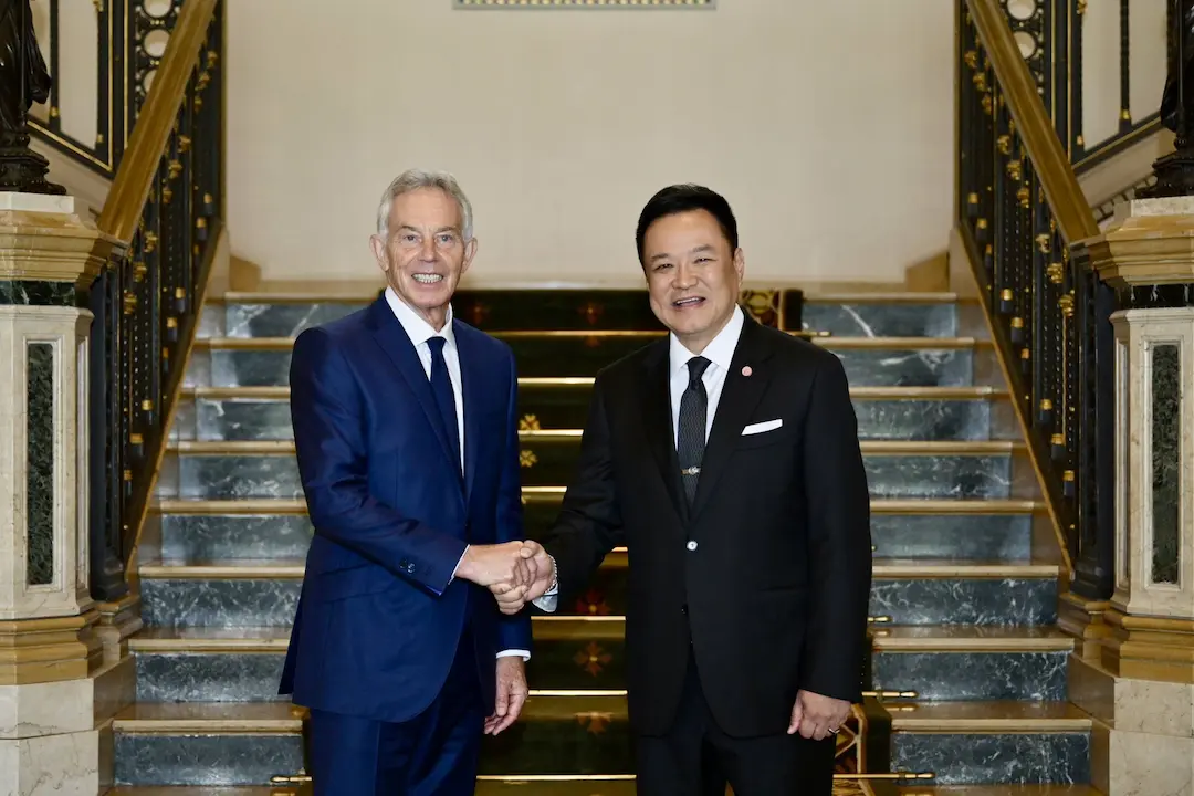 タイ、経済変革へトニー・ブレア氏と協議 - OECD加盟とAI、クリーンエネルギーに焦点
