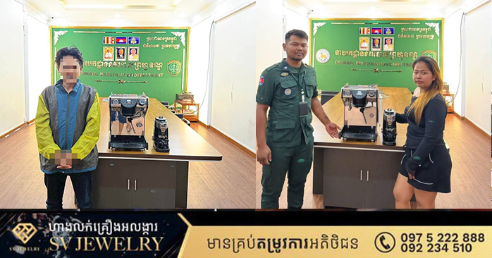 Suspect Arrested in Phnom Penh for Cafe Burglary, Investigation Underway