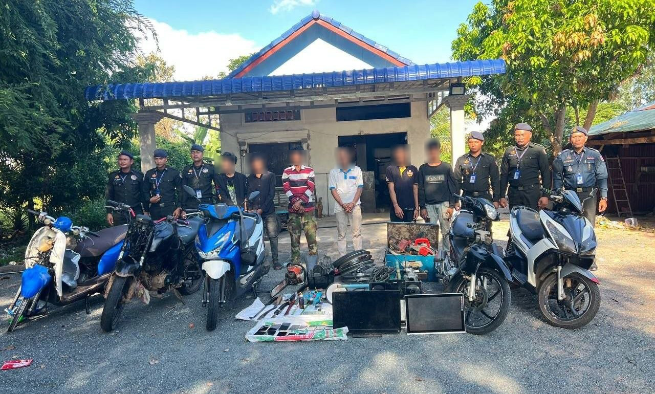 カンポンチャム州、麻薬・窃盗容疑で11人逮捕、バイク7台押収