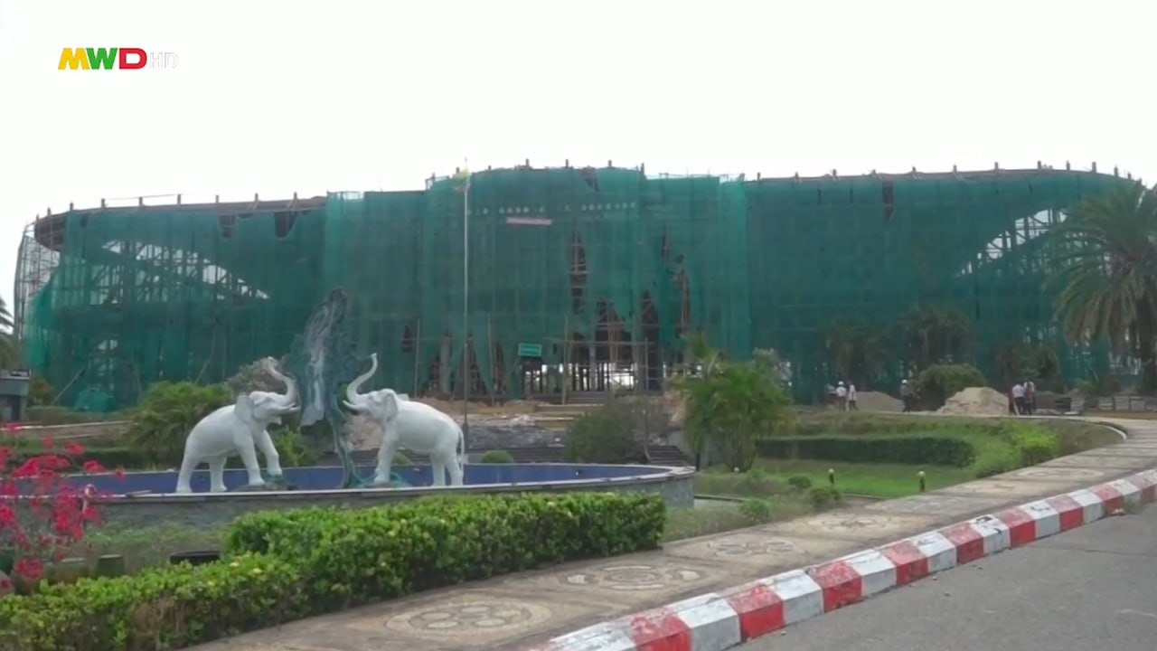 The Burmese Gem Museum is under construction on a large scale