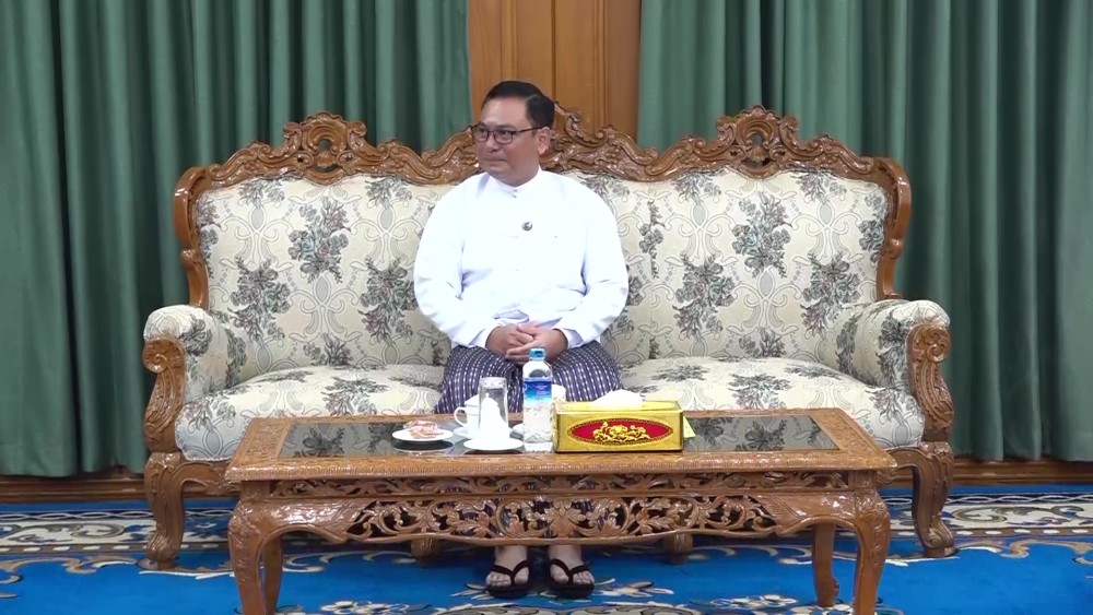 Receiving UNFPA Resident Rep.: Rakhine State CM received UNFPA Resident Representative