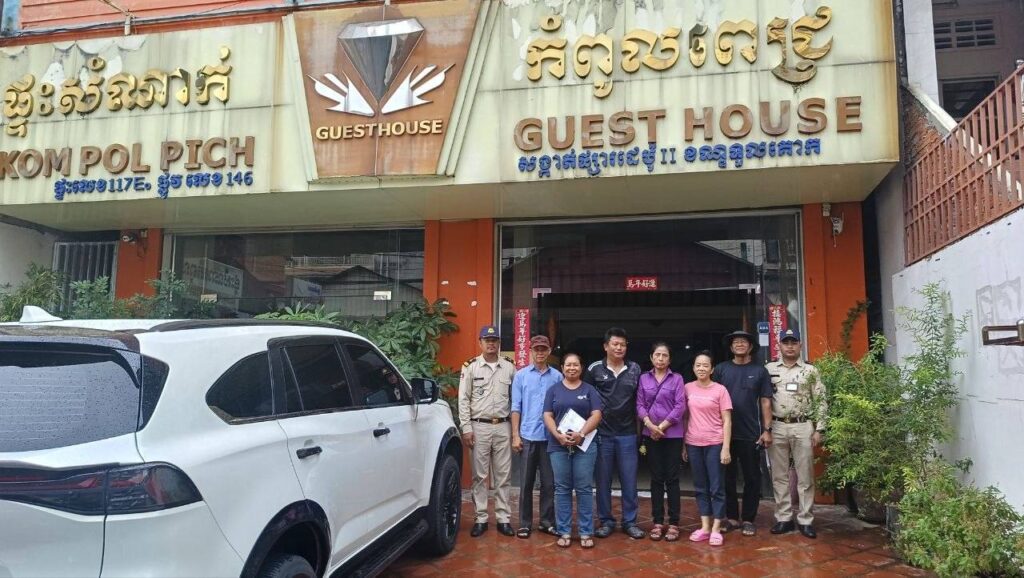 Phnom Penh's Tuol Kork District Inspects 16 Locations, Finds 44 Foreigners Without Online Scam Offenses