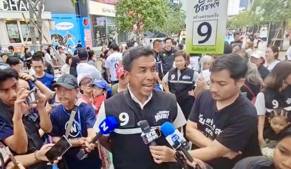 バンコク都知事選、チャトチャート氏が投票率向上を市民に呼びかけ